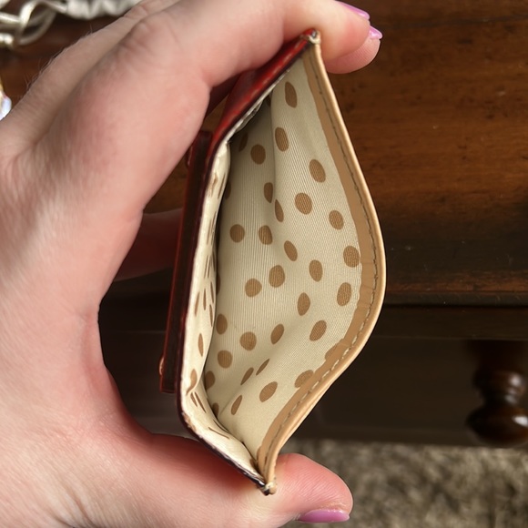 Kate Spade Card Case Bright Orange - Picture 3 of 3